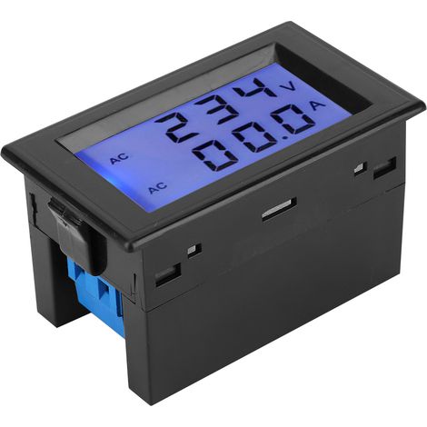 Voltmètre-ampèremètre à double affichage LCD D85-2042A, 80-300 V CA / 200-450 V CA, 0,1-100 A, avec transformateur de courant (1/5)