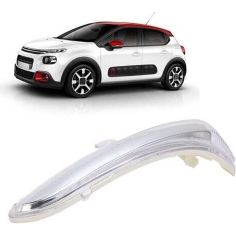 Rétroviseur Latéral Gauche Clignotant Logement Clignotant Coque de Remplacement pour Citroen C3 C4 Peugeot 208 2008 9814464880 9814464680 9814464780 98144649