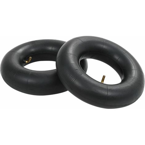 VURAHOME - Chambres à air de brouette 2 pcs 13x5.00-6 Caoutchouc Noir (1/5)