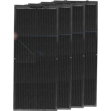 Kit de panneaux solaires, design monocrystalline efficace, installation polyvalente, 4pcs 100w (1/2)