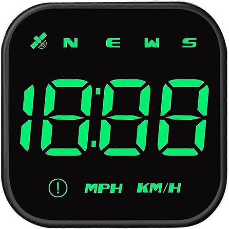 Compteur de vitesse GPS pour voiture avec affichage de la vitesse en mph, alarme de survitesse, rappel de conduite en état de fatigue pour tous les véhicules à moteur. (1/5)