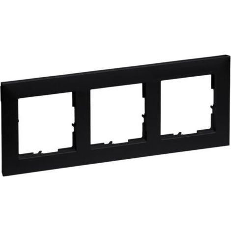 Legrand 3F.RAHMEN SCHWARZ LACKIERT (765373 SEANO)