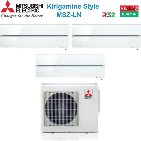 Climatizzatore Mitsubishi Electric multisplit inverter bianco perlato