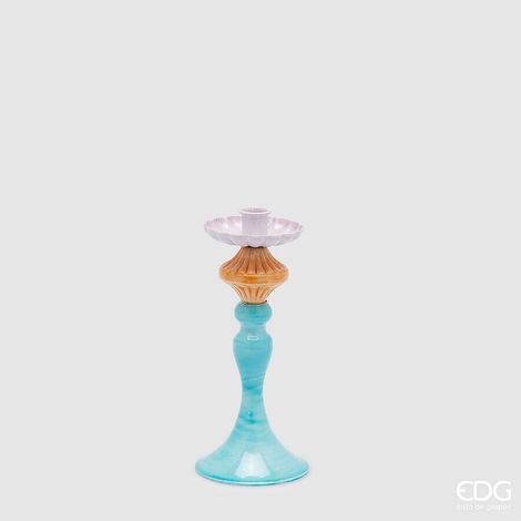 EDG Enzo De Gasperi Portacandela Colormix H 24 Cm D 11 Cm Metallo Multicolor