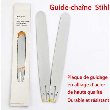 Guide-chaîne en métal pour tronçonneuse MS170 et MS194T 12 pouces pièce de rechange – Livraison gratuite (1/5)