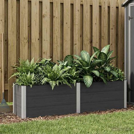 Teenpull – Hochbeet Schwarz 200 x 50 x 54 cm (1/5)