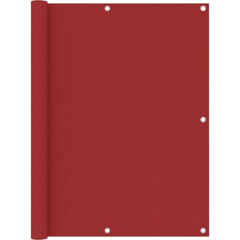 Brise Vue Écran de balcon Pour Jardin, Balcon, Terrasse Rouge 120x600 cm Tissu Oxford 91288 (1/5)