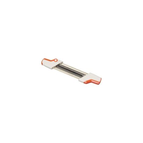 Pour aiguiseur de tronçonneuse Stihl compatible avec chaîne de tronçonneuse Stihl 3/8inp, lime facile Stihl 2 en 1 4,0 mm