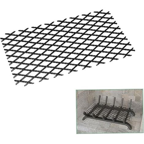 Support de grille de cheminée 30,5 x 19,1 cm, en acier massif pour grilles pour la plupart des cheminées, foyers, camping, accessoires de cheminée (1/5)