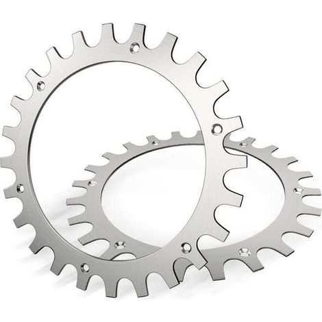 Premium Stainless Steel Studs for Worx Landroid Model S/M Lawnmower 2mm Thickness, Improved Traction - Polished Deburring - Wheel Diameter: 205mm