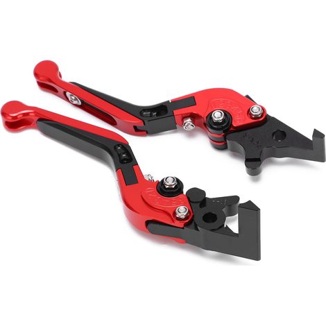 2 leviers de frein et d'embrayage moto réglables en aluminium CNC, kit de remplacement pour ADV150 2019-2021, rouge (1/5)