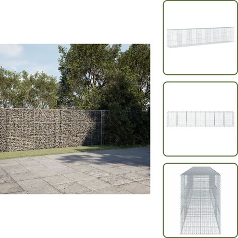Gabione mit Deckel 700x100x150 cm Verzinktes Eisen - Gabionenkorb - Gabionenkörbe - Steinkorb - Steingabione (1/5)