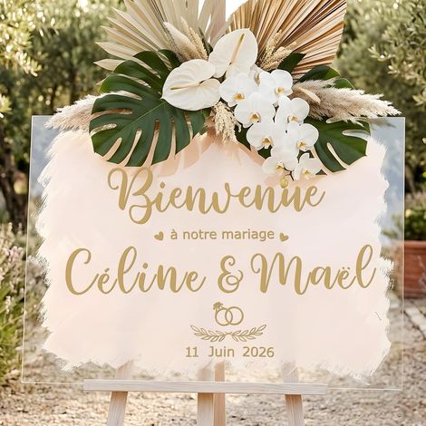 9 Feuilles Autocollants Lettres Mariage Panneau de Bienvenue Stickers Panneau D'accueil, Chiffres,Décoration,Accueillez les Invités,Auto-adhésif (1/5)
