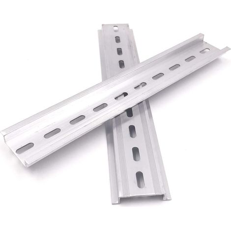 10 pcs 25,4 cm de long 35 mm de large 7,5 mm de haut Design à fente Rail DIN en aluminium (1/4)