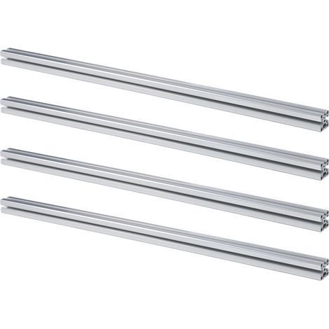 4Pcs Extruded Aluminium Profile 4040 T-Groove European Standard Anodized Linear Rail 3D Printer Part CNC DIY 1000mm Silver (1/5)