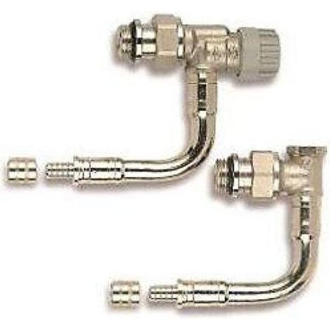 Kit hydrocâblé thermo. équerre inverse à glissement 1/2' court PER 12mm M30 - Comap