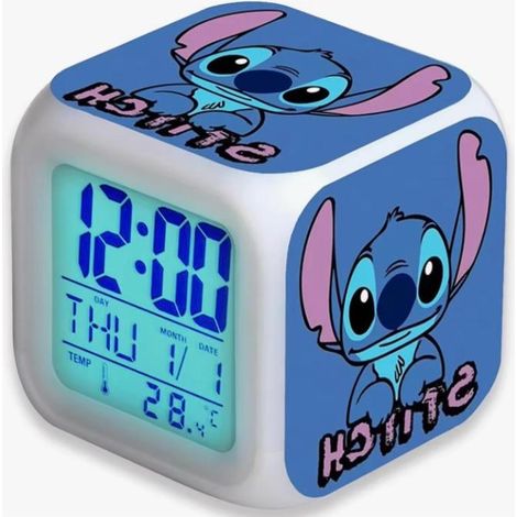 Electronic Alarm Clock, Digital Alarm Clock for Kids with 7 Color Changing LED Lights (Battery Not Included) (1/4)