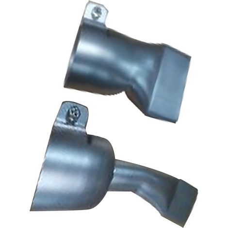 Ensemble de 4 buses pour pistolet à air chaud en acier inoxydable : 2 buses tubulaires plates à large ouverture de 20 mm et 2 buses tubulaires à large ouverture de 40 mm. (1/5)