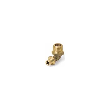 Gomito 90 gradi maschio in ottone 16-3/8M - REHAU - 11691721001