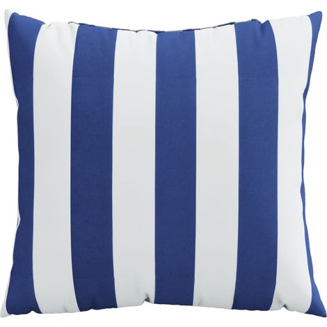 Cojines decorativos 4 uds tela azul y blanco 40x40 cm vidaXL (1/4)