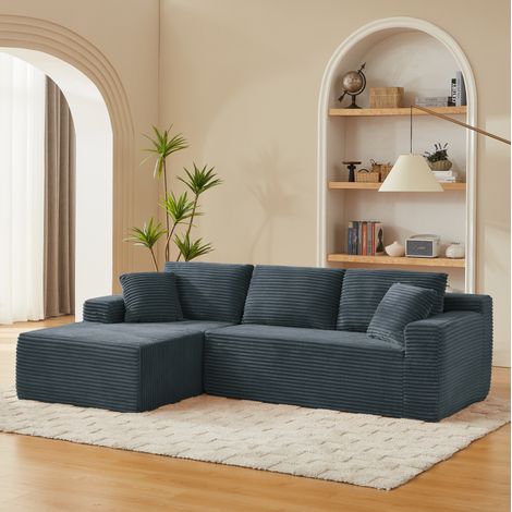 Modulares L-Ecksofa, 4 Konfigurationen, Dunkelgrau HAVRYA (1/5)