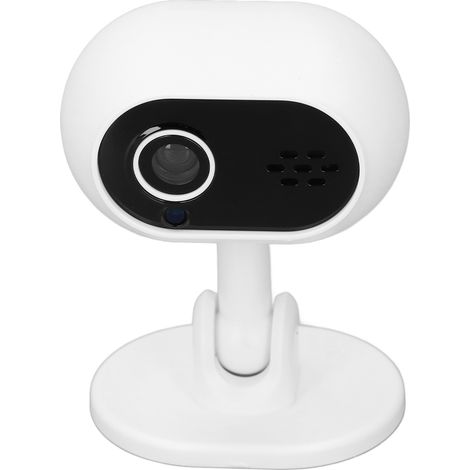 Caméra de sécurité intérieure sans fil Wi-Fi 1080p avec vision nocturne, communication bidirectionnelle, rotation à 360° et caméra pour animaux de compagnie (blanche) (1/5)