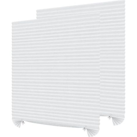 stores plissés thermiques, sans perçage, rideaux semi-occultants, store plissé occultant pour fenêtres et portes, 60 cm x 180 cm (1/5)