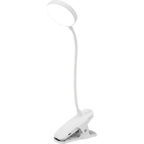 Lampe de lecture LED Longziming avec pince – 3 températures de couleur, éclairage flexible à 360°, confortable pour les yeux et rechargeable par USB, pour bureau et table de chevet (1/5)