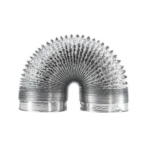 Tuyau ventilation en aluminium de 150 mm pour hotte aspirante, ventilateur tubulair(5 mètres de longueur) (1/5)