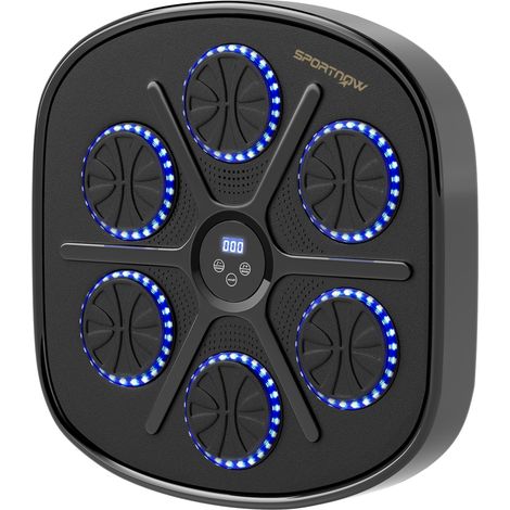 Wand-Bluetooth-Boxmaschine mit LED, 9 Geschwindigkeiten und 9 Modi, schwarz HAVRYA (1/5)