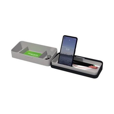 HELIT Tischorganizer helit the companion 22,5 x 5,6 x 10 cm (B x H x T) nicht gefüllt Kunststoffrecycelt schwarz/grau (1/3)