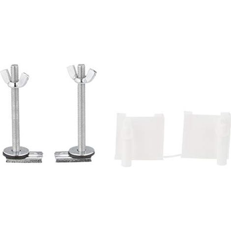 Coppia supporti bianchi con bulloni ferro zincati 521200PB (1/4)
