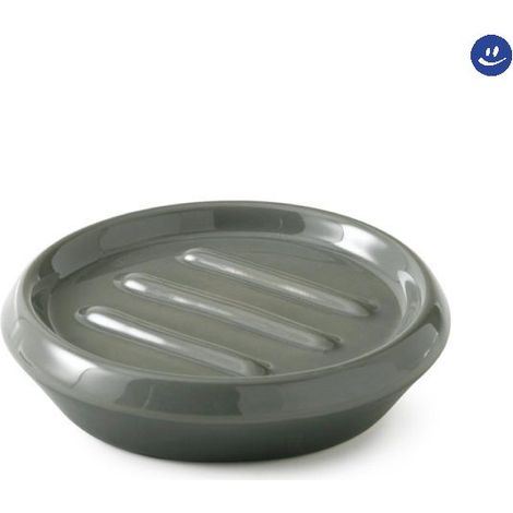 Porta sapone da appoggio in ceramica modello wilma dim. cm (lxpxh): 12,1x12,1x3,1 - verde salvia GEDY