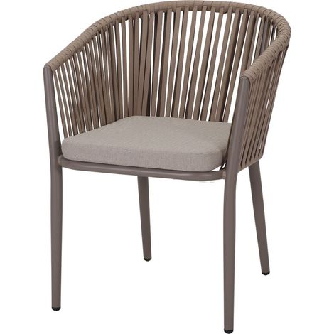 AUTRES Chaise en corde avec un style contemporain - modèle AGOSTA - champagne (1/4)