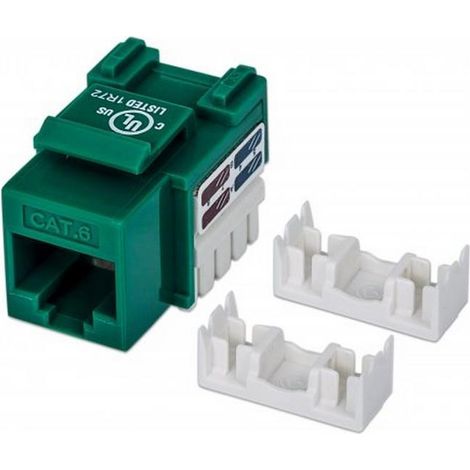 INTELLINET Frutto Keystone RJ45 Cat.6 UTP non schermato Verde (1/3)