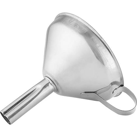 1 Edelstahltrichter mit Griff, Küchenutensil für Flaschen (1/4)