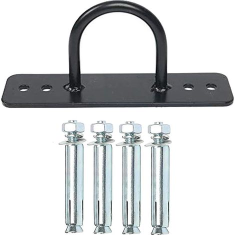 Soporte de cuerda de batalla, anclaje de pared reforzado para cuerda de entrenamiento, soporte de gancho estable y robusto para jardín, gimnasio, hogar, estudio de yoga, exteriores, garaje