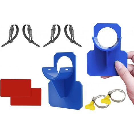 2PCS Support Tuyau Piscine Set,Adaptateur pour Piscine,Accessoires Piscine pour Support Tuyau Piscine Intex Pompe, (30 à 37 mm) (1/5)