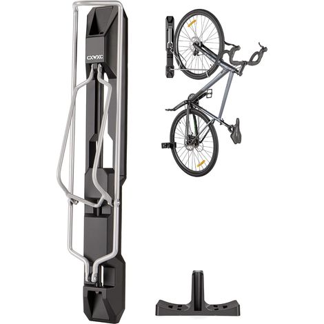 Porte-vélos Garage - Support mural pivotant pour vélo - Crochet de vélo pour le garage, gain de place, rangement intérieur de vélo pour vélos de route, VTT et vélos hybrides (1/5)