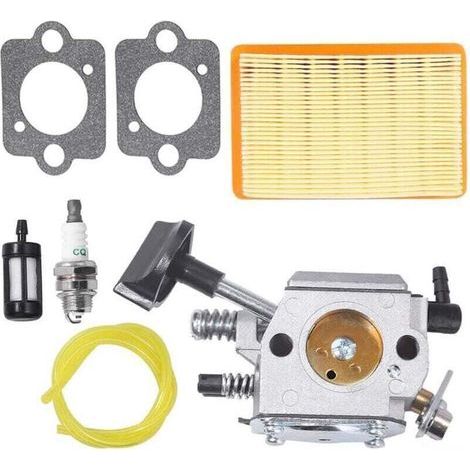 4203 120 0601 Ligne de filtre à carburant de carburateur avec kit de bougie pour Stihl SR320 SR340 SR380 SR400 SR420 BR320 BR340 BR380 BR400 BR420 (1/4)
