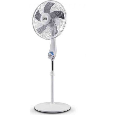 Ventilatore Piantana Con Telecomando 40 Cm Nero Silenzioso 5 Pale Timer