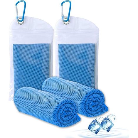 Serviettes rafraîchissantes pour le sport et le fitness – Serviettes en microfibre/serviettes rafraîchissantes comme serviettes rafraîchissantes pour la marche, la randonnée, les voyages et le yoga. (1/5)