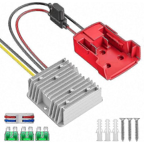 Convertisseur 18V vers 12V pour Batterie Power Wheels, Adaptateur DC 12V 20A 240W, Régulateur Abaisseur de Tension (1/5)