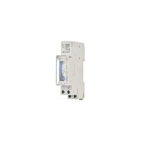Mechanischer 24-Stunden-Timer, Mindestzeit 15 Minuten, Schienenmontage, integrierter Akku, SUL180a AC220–240V Grau (1/4)