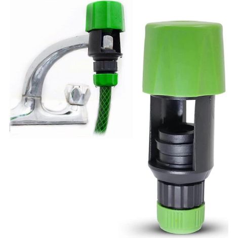 Raccord universel pour robinet d'arrosage et tuyau d'arrosage, raccord rapide, adaptateur pour mitigeur de cuisine et salle de bain, lot de 1 (1/5)