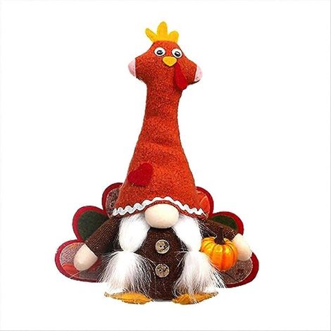 Handgefertigte, beleuchtete Truthahn-Herbstdekorationen für Thanksgiving B (1/5)