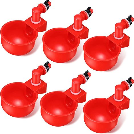 10 Gobelet d'abreuvement, filetage 3/8 pouce, remplissage automatique, acier inoxydable, pour poulet, canard, dinde (1/5)