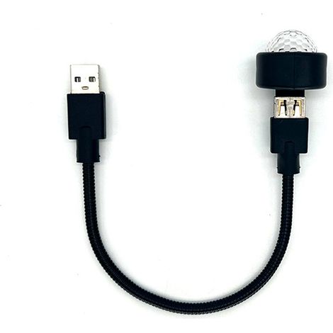 Ortviai Lampe d'ambiance LED projecteur ciel étoilé pour voiture, intérieur, KTV et DJ – D1 flexible avec dégradé coloré