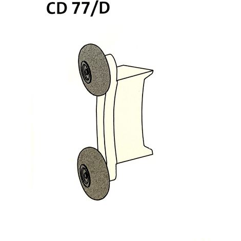 ALULUX Embout De Lame Cd77/d Avec Deux Roulettes Souples