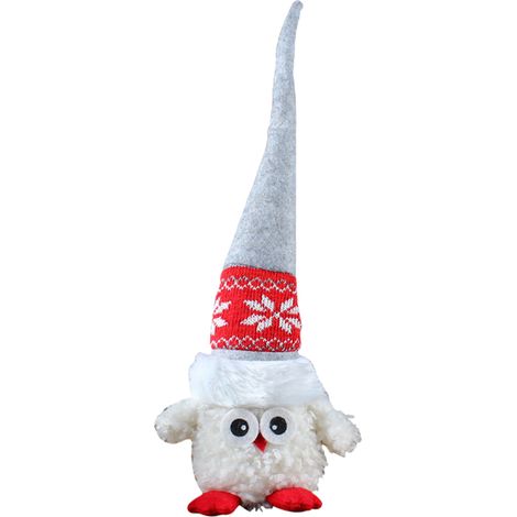 Peluche Hibou Lutin Mignon avec Long Chapeau, Décoration de Noël pour la Maison (1/5)